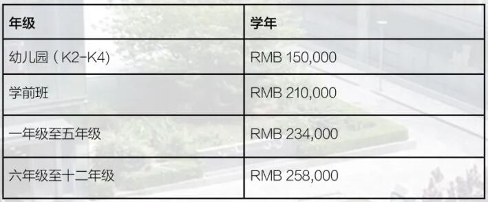 北京青苗国际双语学校海淀四季青校区2020-2021学费