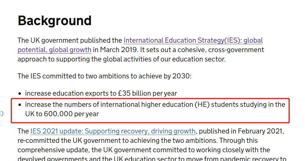 英国宣布扩招留学生