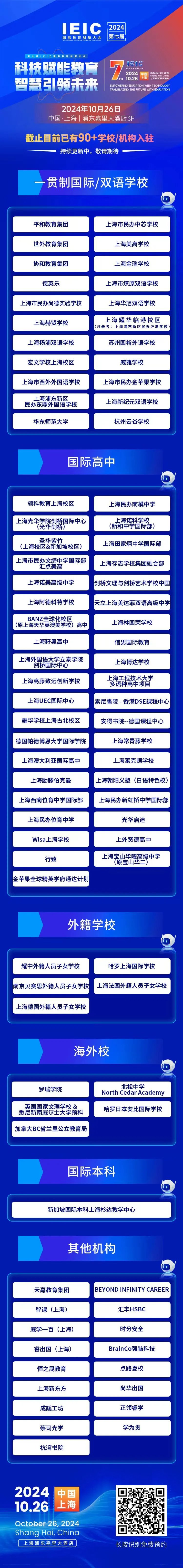 第七届IEIC国际教育创新大会参会学校/机构名单汇总一览(第二波)!