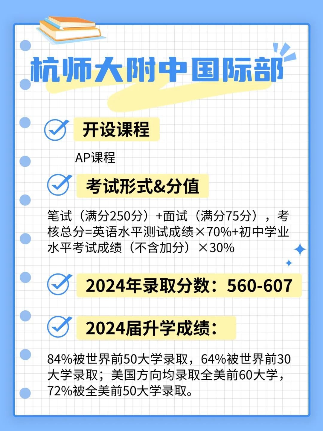 杭师大附中国际部入学攻略参考